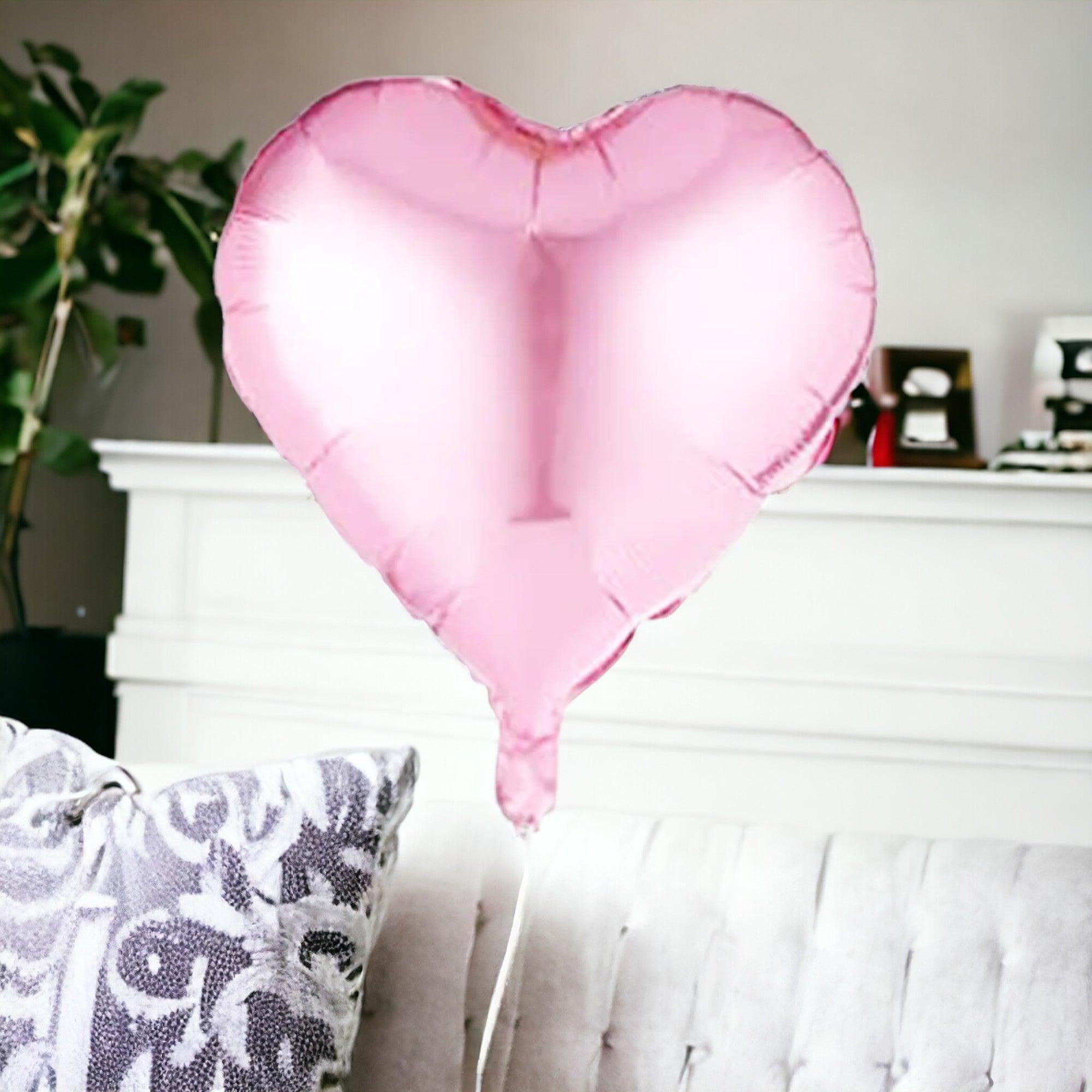 Ballon Hélium Coeur Rose clair - Ô les Box