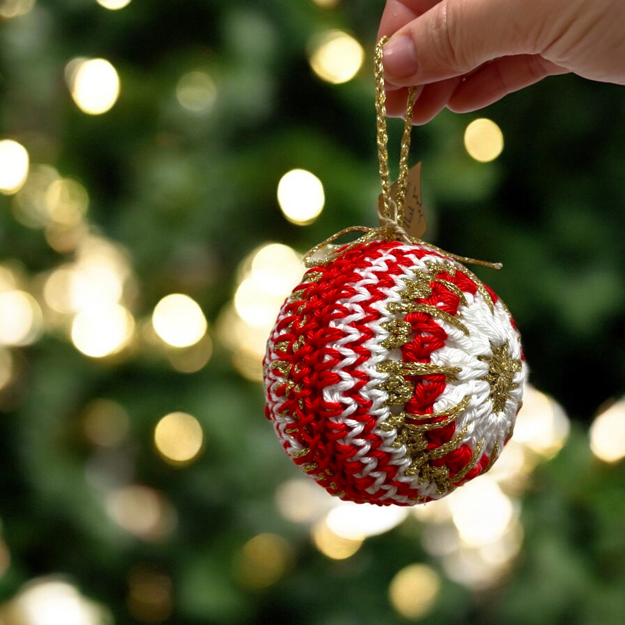 Suspension Boule de Noël au crochet