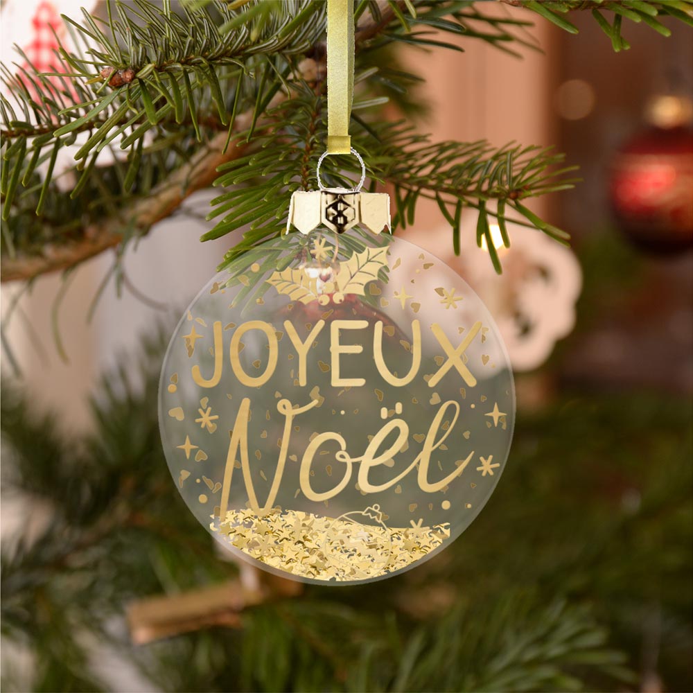 Boule de Noël "Joyeux Noël"