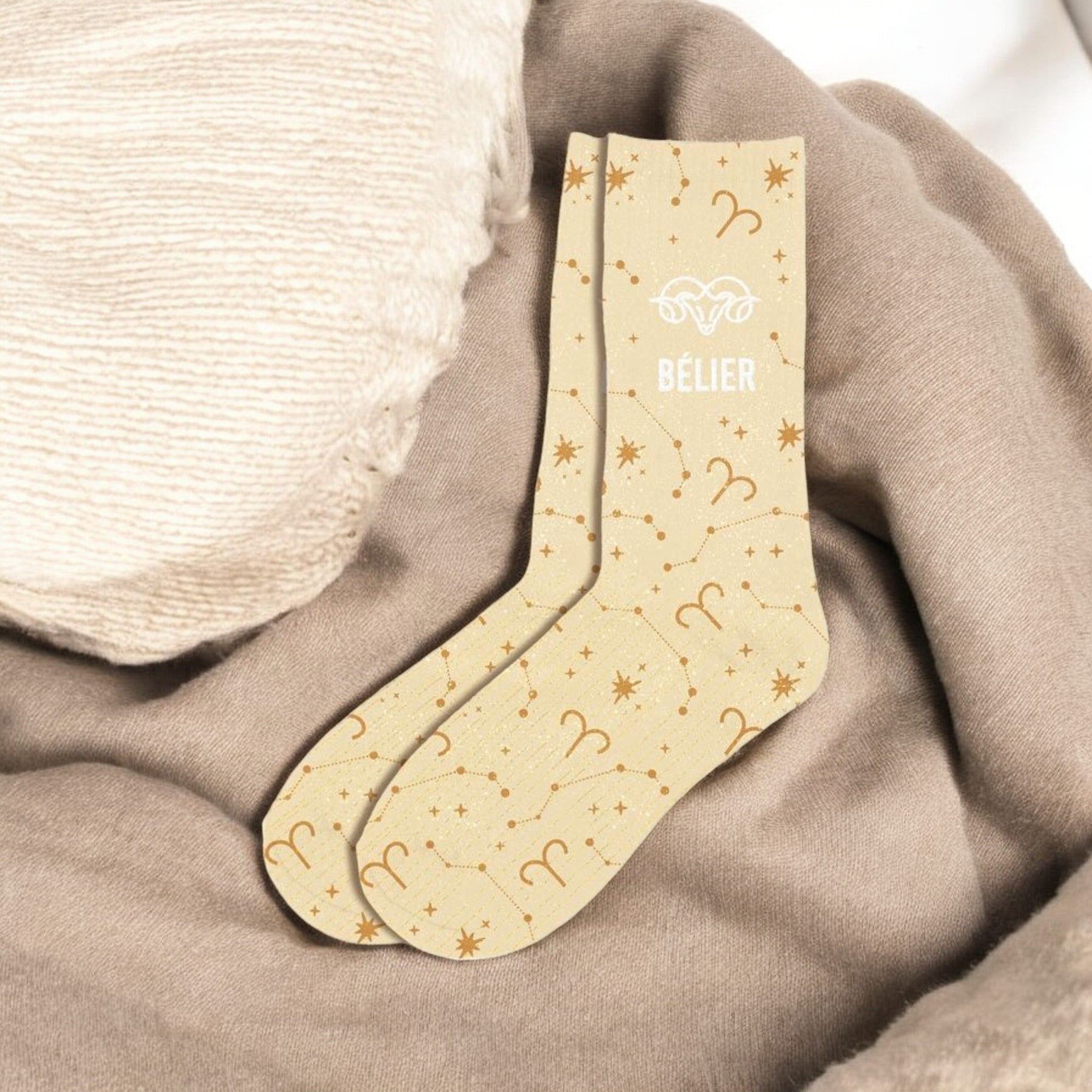 Chaussettes paillettes signes Astro