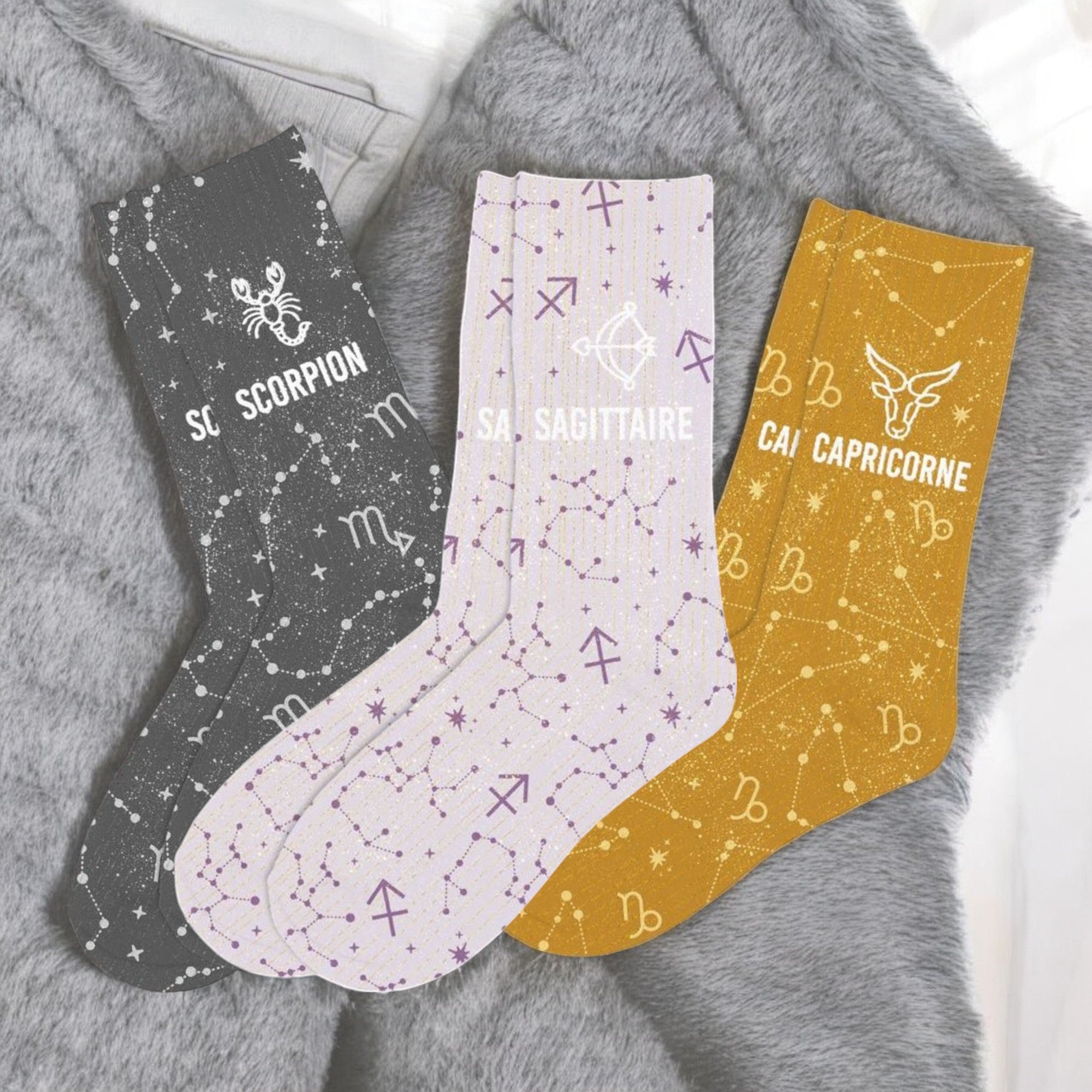 Chaussettes paillettes signes Astro