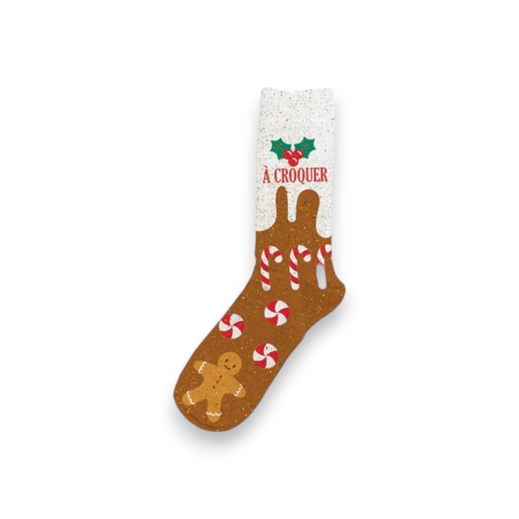 Chaussettes paillettes de Noël