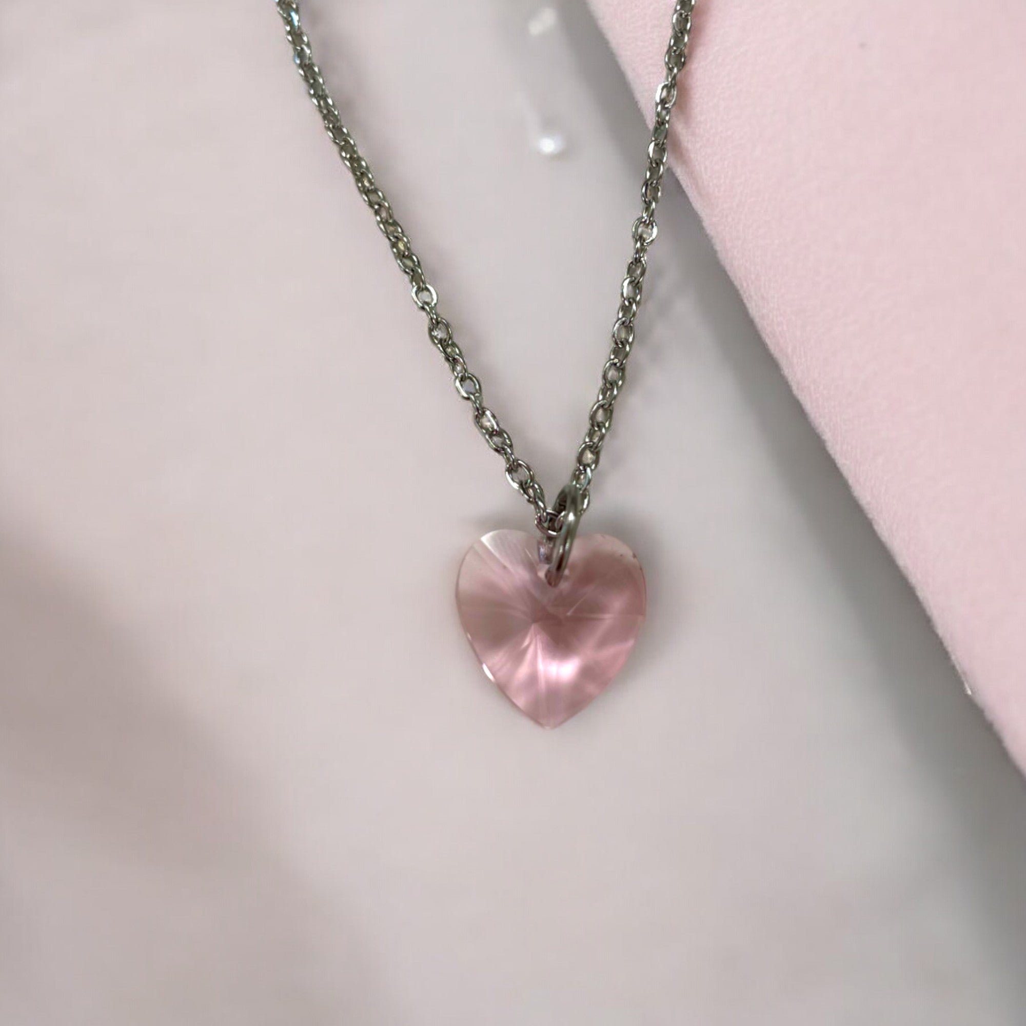 Collier Coeur résine